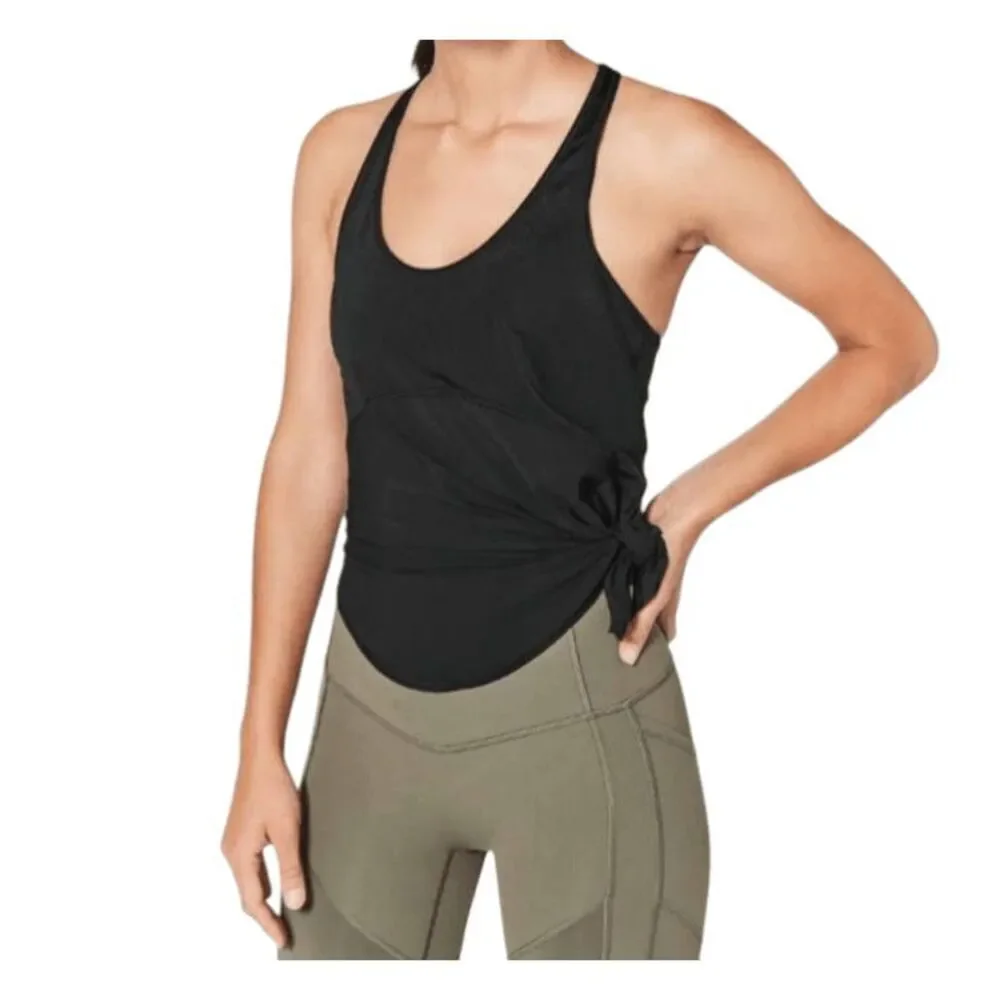 LULULEMON ATHLETICA Twist & Train Tank in Black Size 4